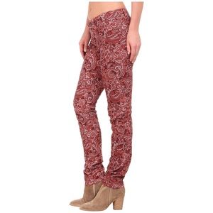 Prana Paisley Corduroy Pants